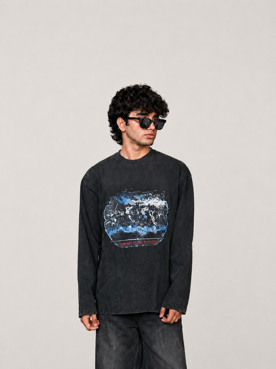 LAVA WASH FULL SLEEVE TSHIRT 300GSM